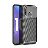 Honor 20 Lite Kılıf Karbon Desenli Şık Negro Premium Silikon Kapak