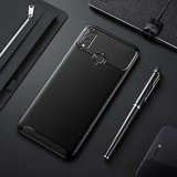 Honor 8X Kılıf Karbon Desenli Şık Tamia Premium Silikon Kapak
