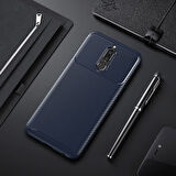 Huawei Mate 10 Lite Kılıf Karbon Desenli Şık Tamia Premium Silikon Kapak