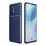 Huawei Nova 8İ Kılıf Karbon Desenli Esnek Yüksek Kaliteli Meteryalden Üretilmiş Silikon Kapak RYC/Negro