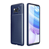 Poco X3 Pro Kılıf Karbon Desenli Şık Negro Premium Silikon Kapak