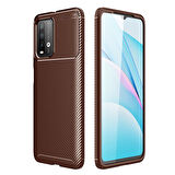 Redmi 9T Kılıf Karbon Desenli Şık Tamia Premium Silikon Kapak