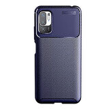 Redmi Note 10 5G Kılıf Karbon Desenli Şık Tamia Premium Silikon Kapak