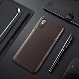 Xiaomi Mi 8 Pro Kılıf Karbon Desenli Esnek Yüksek Kaliteli Meteryalden Üretilmiş Silikon Kapak RYC/Negro