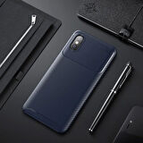 Xiaomi Mi 8 Pro Kılıf Karbon Desenli Esnek Yüksek Kaliteli Meteryalden Üretilmiş Silikon Kapak RYC/Negro