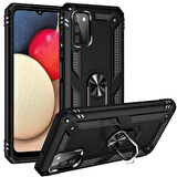 Samsung Galaxy A03S Kılıf Tam Koruma Çift Katmanlı İbiza Sert Silikon Kapak