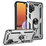 Samsung Galaxy A32 4G Çift Katmanlı ve Yüzüklü Tam Koruma Vega Premium Kılıf