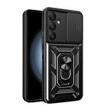 Samsung Galaxy A55 Kılıf Kamera Sürgülü Tam Koruma Lyon Kapak