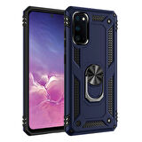 Samsung Galaxy S20 Çift Katmanlı ve Yüzüklü Tam Koruma Vega Premium Kılıf