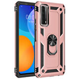 Huawei P Smart 2021 Kılıf Tam Koruma Çift Katmanlı İbiza Sert Silikon Kapak