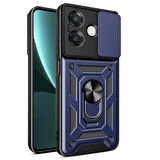 Oppo A3 Kılıf Kamera Sürgülü Tam Koruma Lyon Kapak