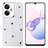 Redmi 13C Mini Figürlü ve Kamera Çerçeveli Ultra Sağlam Sararmaz Pole Premium Kapak