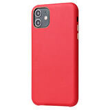 iPhone 11 Kılıf PU Deri ve Kadife Kaplamalı Eyzi Premium Kapak