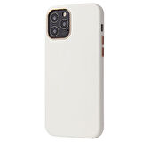 iPhone 12 Pro Max Kılıf İçi Kadife Dolgulu PU Deri Hestia Premium Kapak