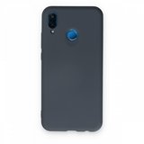 Huawei P20 Lite Kılıf İçi Kadife Kaplı Nano Silikon Kapak - Gri