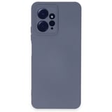 Redmi Note 12 4G Kılıf İçi Kadife Kaplı Nano Silikon Kapak - Gri