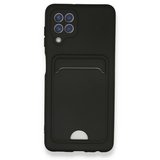 Samsung Galaxy M32 Kılıf Kart Hazneli Silikon Kapak RYC/Kelvin