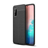 Samsung Galaxy S20 Kılıf Deri Desenli ve Esnek Yapılı Sağlam Derry Silikon Kılıf