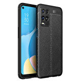 Oppo A54 4G Kılıf Deri Desenli ve Esnek Yapılı Sağlam Derry Silikon Kılıf