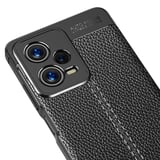 iPhone 12 Pro Kılıf Deri Silikon Yüzeyli Yüksek Kaliteli Sİlikondan Üretilmiş Premium Silikon Kapak RYC/Niss