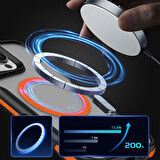 iPhone 11 Kılıf Şeritli ve Airbaglı Bogo Magsafe Kapak