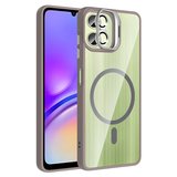 Samsung Galaxy A06 Kılıf Standlı ve Kamera Lens Hediyeli M-Safe Şarj Özellikli Etro Kapak