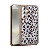 Samsung Galaxy A16 Kılıf Mini Desenli Taşlı ve Simli Sert Premium Siikon Kapak Royal Case/Azra