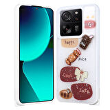 Xiaomi Mi 13T Kılıf Figürlü ve İnce Simli Şık Mellila Premium Kapak