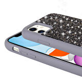 iPhone 11 Kılıf Arkası Parlak Taşlı Glacia Premium Sert Silikon Kapak
