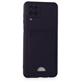Samsung Galaxy M12 Kılıf Kart Hazneli Silikon Kapak RYC/Kelvin