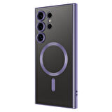 Samsung Galaxy S24 Ultra Kılıf Kamera Korumalı ve Magsafe Halkalı Shiny Premium Parlak Silikon Kapak
