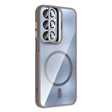 iPhone 13 Kılıf Standlı ve Lens Hediyeli Telen M-Safe Case Cover Kapak