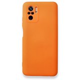 Redmi Note 10 Kılıf İçi Kadife Kaplı Nano Silikon Kapak - Turuncu