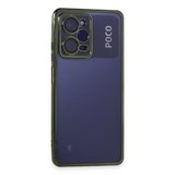 Poco X5 Pro 5G Kılıf Kamera Lens Korumalı Parlak Silikon Kapak RYC/Razer Lens - Yeşil