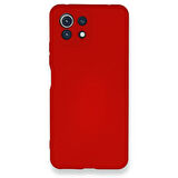 Xiaomi Mİ 11 Lite İçi Kadife Kaplı Esnek Silikon Kapak RYC/ Nano Lansman