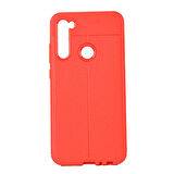 Redmi Note 8 Kılıf Deri Desenli ve Esnek Yapılı Sağlam Derry Silikon Kılıf