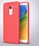 Redmi 5 Plus Kılıf Deri Silikon Yüzeyli Yüksek Kaliteli Sİlikondan Üretilmiş Premium Silikon Kapak RYC/Niss
