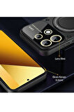 Xiaomi Mi 13T Pro Kılıf Tam Koruma Sağlayan Manyetik Standlı Tank Silikon Kapak RYC/Joy Lens