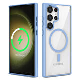 Samsung Galaxy S23 Ultra Kılıf Renkli Magsafe Özellikli Nabia Silikon Kapak