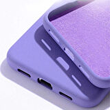 Realme 9i 4G Kılıf İçi Kadife Kaplı Nano Silikon Kapak - Lila