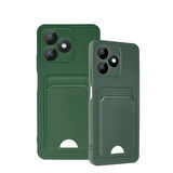 Redmi K40 Kılıf Kart Hazneli Esnek Kelvin Silikon Kapak