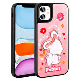 iPhone 11 Kılıf Kabartma Parlak Figürlü Şık Anylove Premium Silikon Kapak