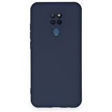 General Mobile GM 20 Kılıf İçi Kadife Kaplı Nano Silikon Kapak - Lacivert