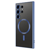 Samsung Galaxy S24 Ultra Kılıf Kamera Korumalı ve Magsafe Halkalı Shiny Premium Parlak Silikon Kapak