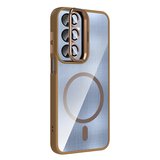 Samsung Galaxy S24 Ultra Kılıf Standlı ve Lens Hediyeli Telen M-Safe Case Cover Kapak