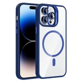 iPhone 14 Pro Max Kılıf Standlı ve Kamera Lens Hediyeli M-Safe Şarj Özellikli Etro Kapak