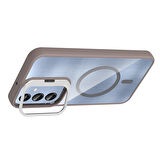 iPhone 16E Kılıf Standlı ve Lens Hediyeli Telen M-Safe Case Cover Kapak