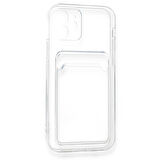 Samsung Galaxy A34 5G Kılıf Kart Hazneli Şeffaf Silikon Kapak RYC/Kart Şeffaf