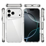 iPhone 13 Kılıf Tam Koruma Sağlayan ve Ultra Sert Yapılı Draco Premium Şeffaf Silikon Kapak