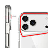 iPhone 16 Pro Max Kılıf Şeffaf ve Sert Yapılı Tam Koruma Sağlayan Premium TPU Silikon Kapak RYC/Düz T-Max